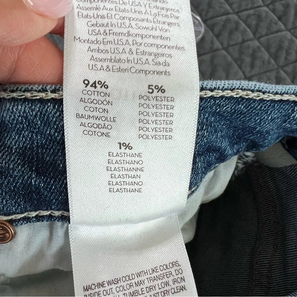 Mother Jeans Women 24 Stunner Zip Ankle Step Fray Skinny Walking On Coals A - Picture 11 of 11